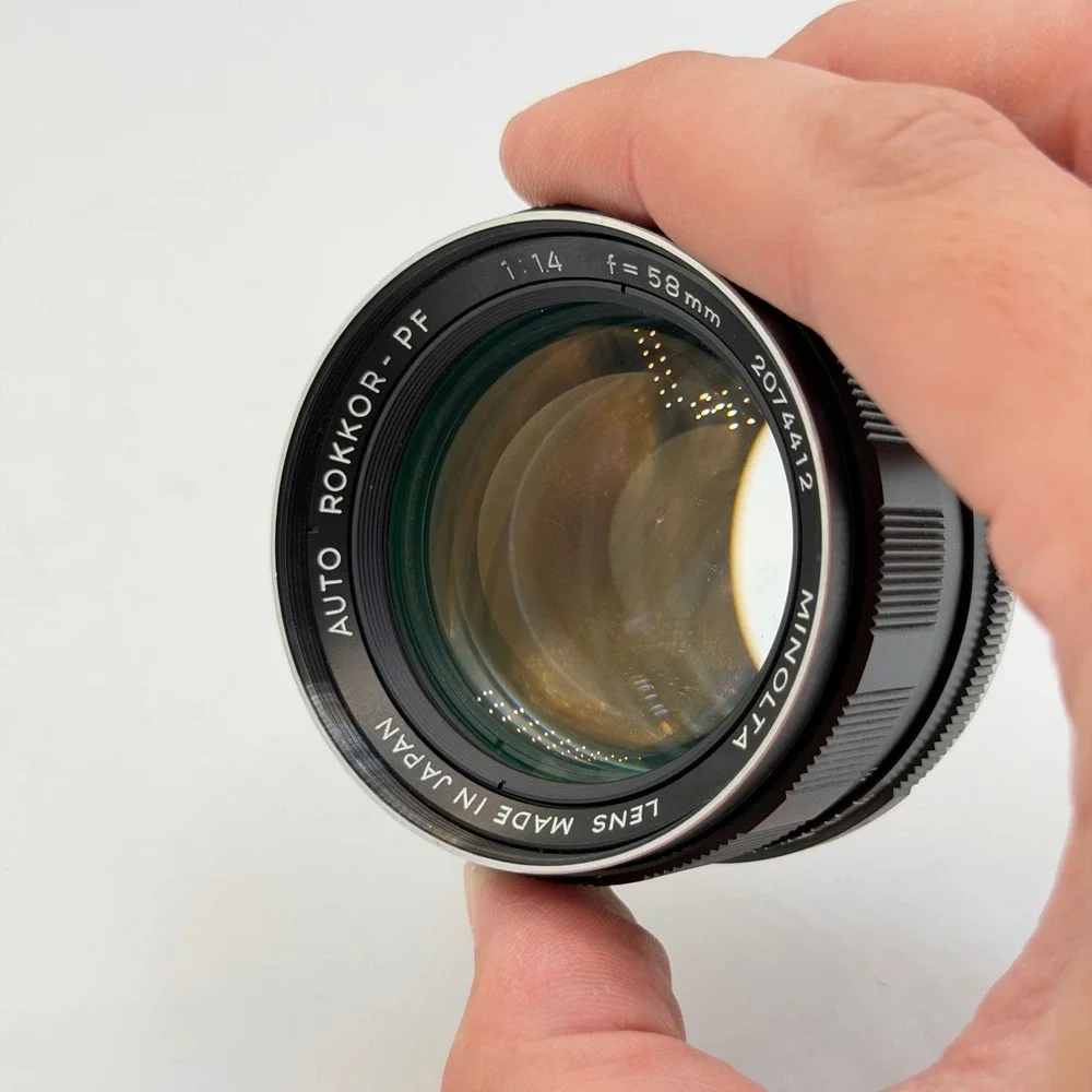 Minolta‎ Auto Rokkor-PF 58mm f1.4 Manual Focus Lens SR Mount Vintage Fungus